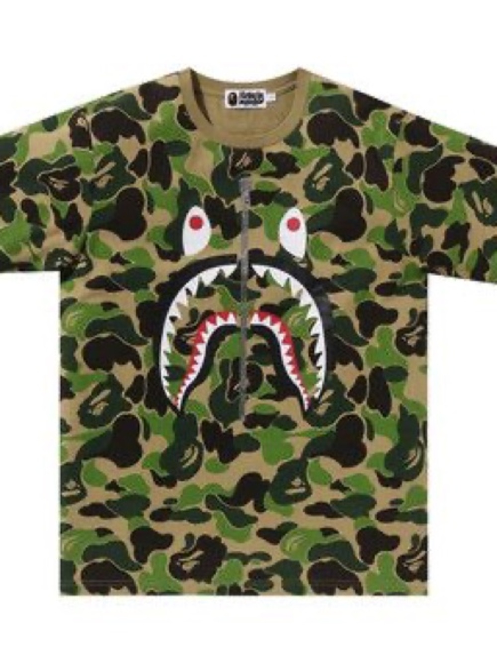 *NWT* BAPE ABC Camo Shark Tee 'Green'